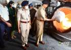 சென்னை பெருநகர காவல் ஆணையாளர் சங்கர் ஜிவால் IPS அவர்கள் முன்னிலையில் இரண்டு கோடி மதிப்புள்ள போதை பொருள் அழிக்கப்பட்டது.