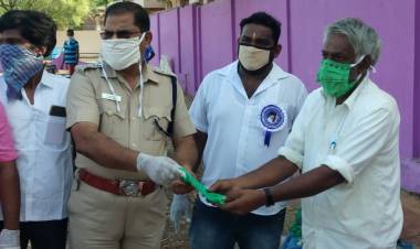 காவல் உதவி ஆணையர் பெரியசாமி தலைமையில் 500 பேர்க்கு  கப சுரகுடிநீர்...