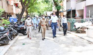 புதுப்பேட்டை, நரியங்காடு காவலர் குடியிருப்புக்கு ஆய்வுசெய்த காவல் ஆணையாளர் அ.கா.விசுவநாதன் IPS...