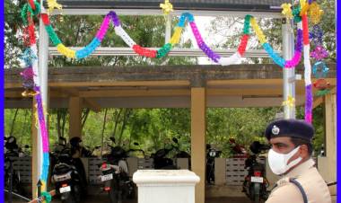 காவல் கண்காணிப்பாளர் மணிவண்ணன் காவல்துறை சாதனைகளை விளக்கும் LED TV  திறந்து வைத்தார்...