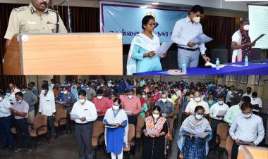 சென்னை காவல்ஆணையரகத்தில், கூடுதல்ஆணையாளர் செந்தில்குமார், இ.கா.ப, தலைமையில்  அரசியலமைப்புநாள்உறுதிமொழி எடுத்துக்கொண்டனர்...