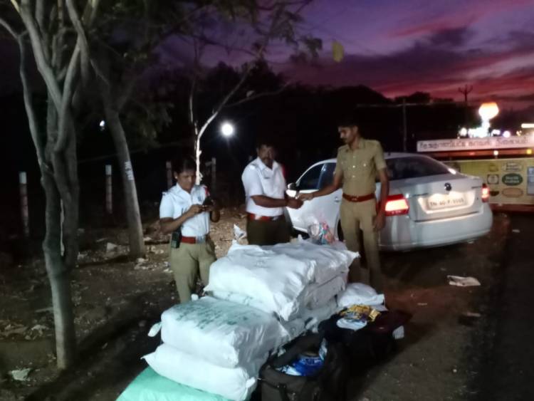 மூட்டை மூட்டையாக குட்கா பறிமுதல் தேனி மாவட்ட காவல்துறையின் பிடியில் சிக்கியது ...