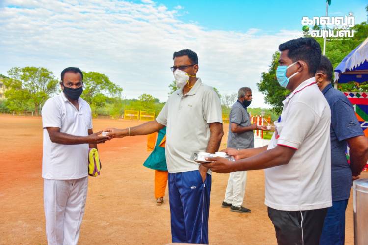 தூத்துக்குடி மாவட்டகாவல் கண்காணிப்பாளர்  எஸ் ஜெயக்குமார் அவர்கள் தலைமையில்யோகா பயிற்சி...