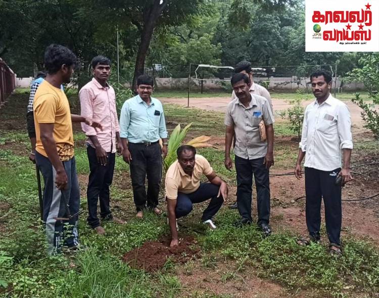 திருநெல்வேலி மாவட்ட காவல் கண்காணிப்பாளர் முகாம் அலுவலகத்தில் பனை விதை நடவு திருவிழா ...